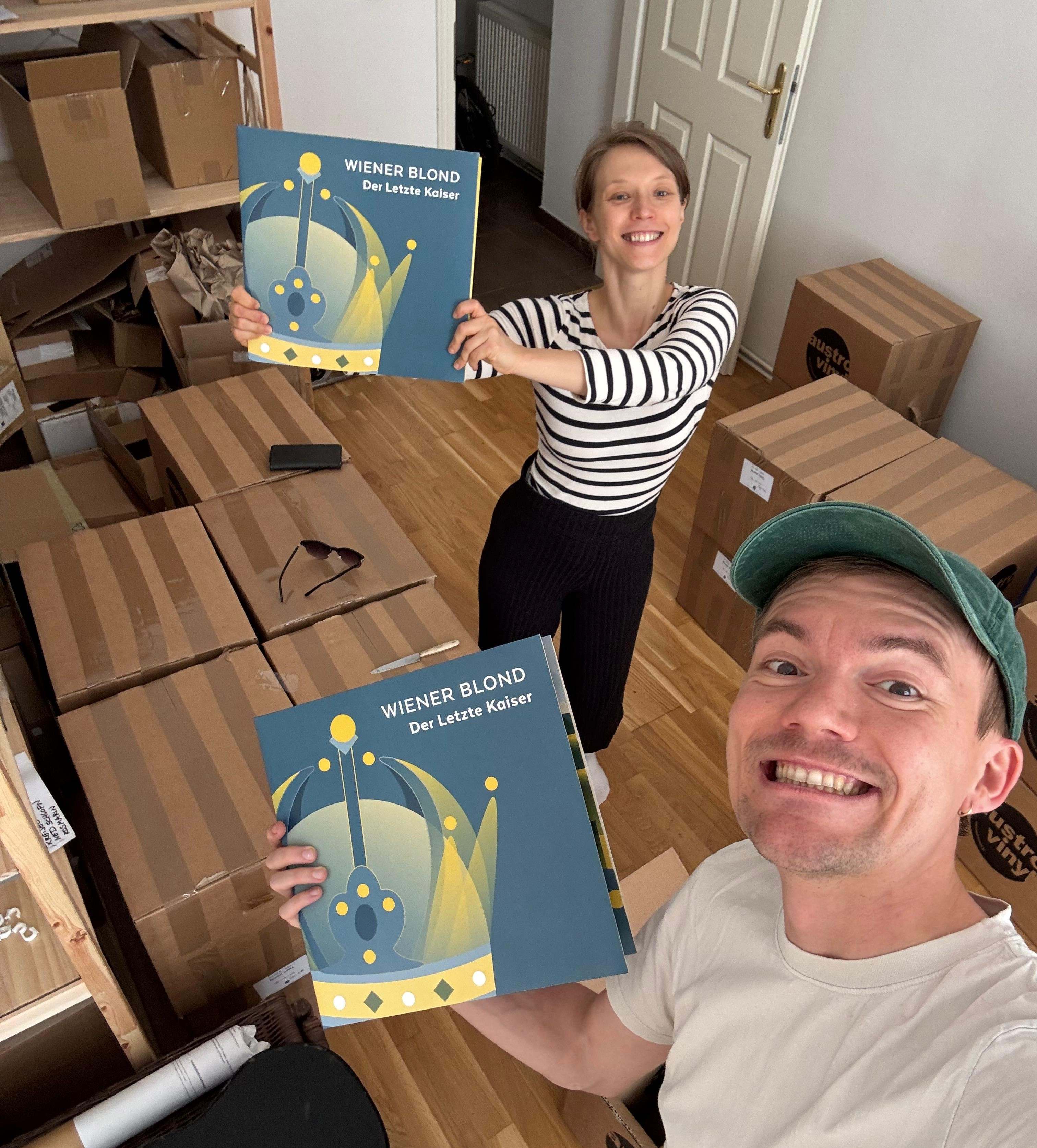 Vinyl grinser neu